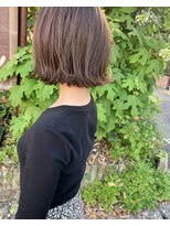 ブルー(BLUE)&nbsp;#BLUE  ワンレン外はねボブ