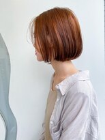 モリオ フロム ロンドン 大宮2号店(morio from London)&nbsp;【なかじま ひびき】大人かわいいオレンジベージュボブ