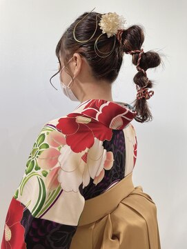 キャンバス バイ ネオリーブ 横浜西口(Canvas by neo.) 卒業式　くねくねたまねぎヘアセット　【miku】