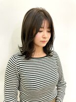 マジコ 下北沢本店(Magico) 韓国風レイヤーカットウルフカット前髪カットグレージュカラー