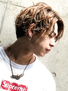 エルマーク(L-MARK) センターパートブリーチダブルカラーフェイスフレーミン