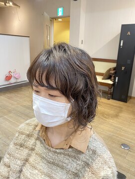 ギフト ヘアー サロン(gift hair salon) 伸ばしかけボブ×ふんわり水パーマ