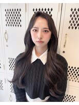 ユニ 表参道(uni)&nbsp;uni新野　リアルお客様ヘアスタイル ふんわりくびれヘア