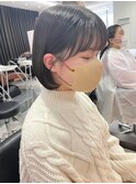 顔周りカット×ミニボブ