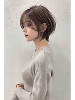 リコヘアー(LiCO HAIR) 前下がりショートボブ×アッシュブラウン