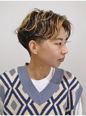 刈り上げ/ハンサムショート/ショートパーマ/ハイライト/吉祥寺