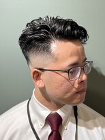 スタンドバーバー 柏(STAND BARBER)&nbsp;ダークアッシュ/アッシュブラック/カルマパーマ/ベリーショート