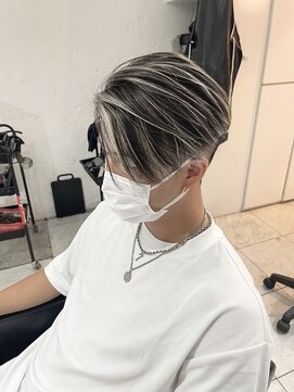 ブレンド 渋谷(BLend) 前髪ハイライトカラーこなれミディイメチェンウェーブパーマ