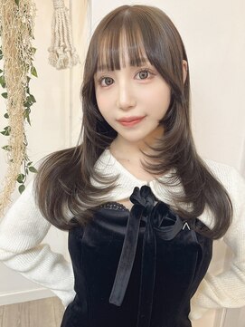 シンク オモテサンドウ(sync omotesando) グレージュカラー/アッシュグレージュ/レイヤーカット/韓国ヘア