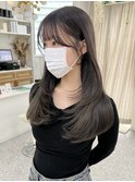 韓国ヘア ロングレイヤースタイル