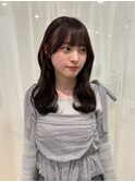 ショコラグレージュ*サイドバング/名古屋/髪質改善