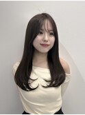 レイヤーカット/ワンカール/韓国ヘア/ショコラブラウン
