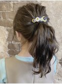 magiy hair [yumoto]ラフポニーテールアレンジ