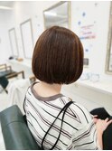 抜け感ボブで。大人可愛く