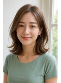 20代30代40代50代ニュアンスカラー★大人可愛い小顔外ハネ