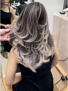 ヌエン 渋谷(NU/EN) 秋にオススメ！大人バレイヤージュ/白髪ぼかしバレイヤージュ◎