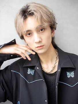 メンズサロン EIGHT MEN 北千住店【エイト】 メンズ/センターパートウルフ/インナーカラー/ブリーチ