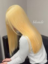 ベレーザ 渋谷(BELEZA)&nbsp;17812抜きっぱなしブリーチ金髪シャンパンベージュブロンド