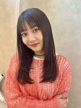 プランツヘアー 顔まわりレイヤーカット 博多美容室