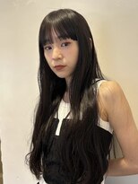 アビー 福岡天神(ABBEY) ロングヘアレイヤーカット前髪カット髪質改善トリートメント
