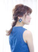 お出掛けサマーダウンスタイル　ヘアセット