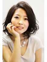 ヘアースペース 練馬店(hair space COCO)&nbsp;ミディアムレイヤー、パーマスタイル