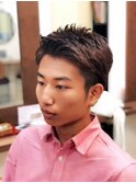 男は短髪♪アップバングショート