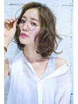 ホラン(HoLan)&nbsp;【HoLan】くせ毛風ルーズカールx透明感グレージュカラー