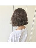 【Dolce梅田】外ハネ/切りっぱなしボブ/グレージュ