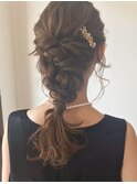 long hair arrange