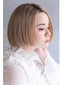 Lien☆ハイトーンベージュ×ミニマムボブ　立川