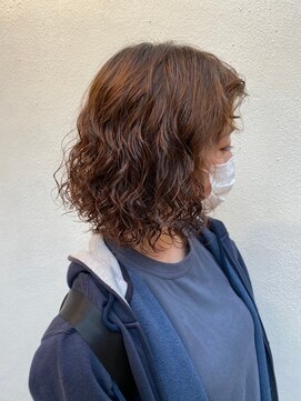 フロート 小阪店(float) ミックスウェーブ_ココアブラウン,フリンジウェーブ