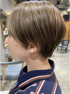 グリーン 表参道(green) 【KANA】 ショート×ハイライト/ベージュ