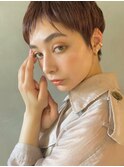 【PARK】マニッシュショート×ピンクベージュ