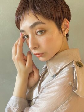 パーク(PARK) 【PARK】マニッシュショート×ピンクベージュ