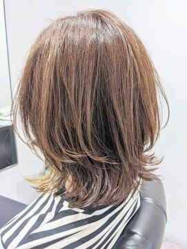 ジ エクト 心斎橋(The Ect) 韓国風巻き×ベージュカラー×外ハネスタイル