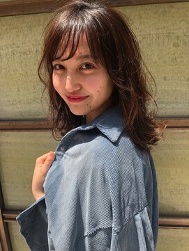 ロット 横浜(lot) ショコラブラウン×ニュアンスウェーブミディアム[横浜駅]