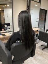 ラフ 難波店(LAFF)&nbsp;#黒髪#ボブルフ#ネビージュ#小顔#ワンレン