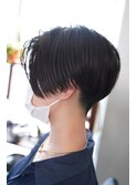 【SHARON原宿】前下がり黒髪ハンサムショート