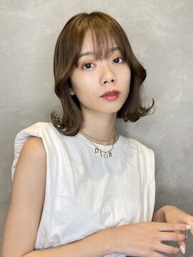 トルネード(TORNADO) 韓国風ボブ タンバルモリ 切りっぱなしボブ ハニーブラウン M72