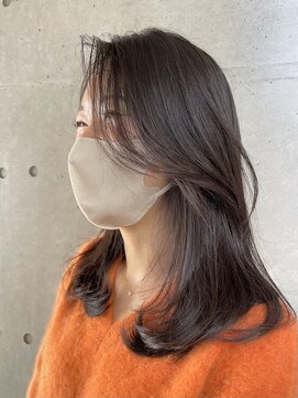リバレッジ 白金(Leverage) セミロングフェイスレイヤーカット  【白金/目黒】担当 濱口