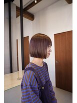 キーダ(KEEDA)&nbsp;久留米【KEEDA】ピンクブラウンのミニマムボブ