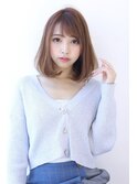 オリーブカラーハイライトカラー小顔セミウェットウェーブ
