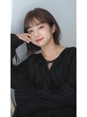 暗髪透明感×大人ショートボブ×ナチュラルボブ×外ハネボブ