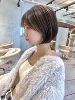 リール 銀座(R'EEL)&nbsp;ゆとりショートボブ×カーキアッシュ