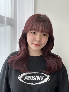 シェノン 武庫之荘(CHAINON) 斜めバング/シルキーベージュ/グレージュカラー