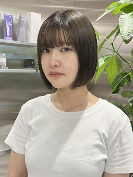 ゼスト 八王子店(ZEST) オリーブカラー/ぷつっとボブ/透明感カラー