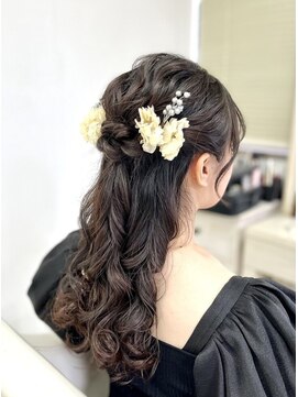 リサ 恵比寿(risa.) ふわふわハーフアップ♪