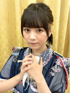 ピークアブー アヴェダ アトレ恵比寿(PEEK-A-BOO AVEDA) 編み込みツインアイドルヘアくるりんぱアレンジ黒髪アレンジ