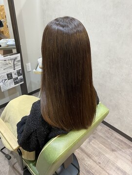ヘアオアシス ダメージレスカラー×さらさらストレート